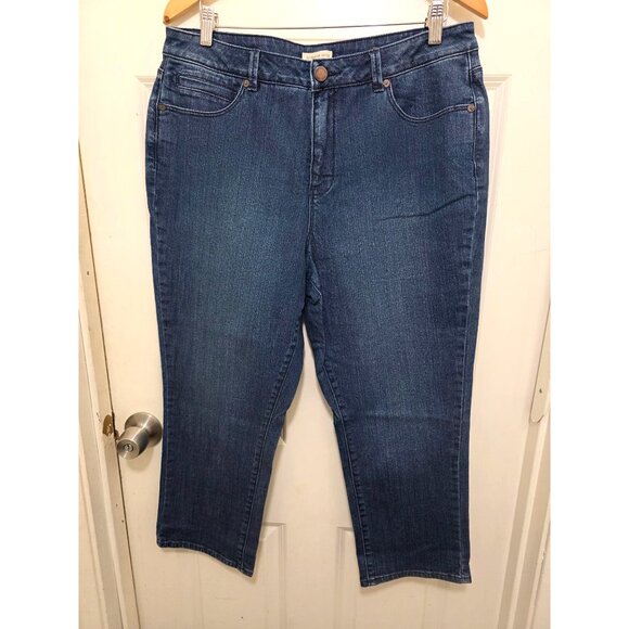 Coldwater Creek Women's Mid-Rise Straight Leg Denim Jeans Size 14 - Picture 3 of 8